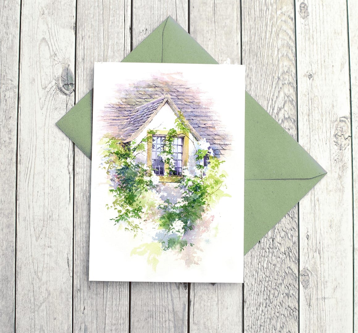 Window Roses Fine Art Card