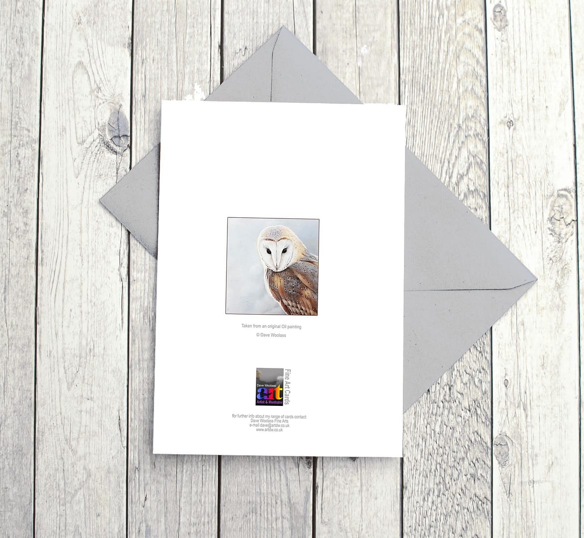 Barn Owl Fine Art Card - Image 2