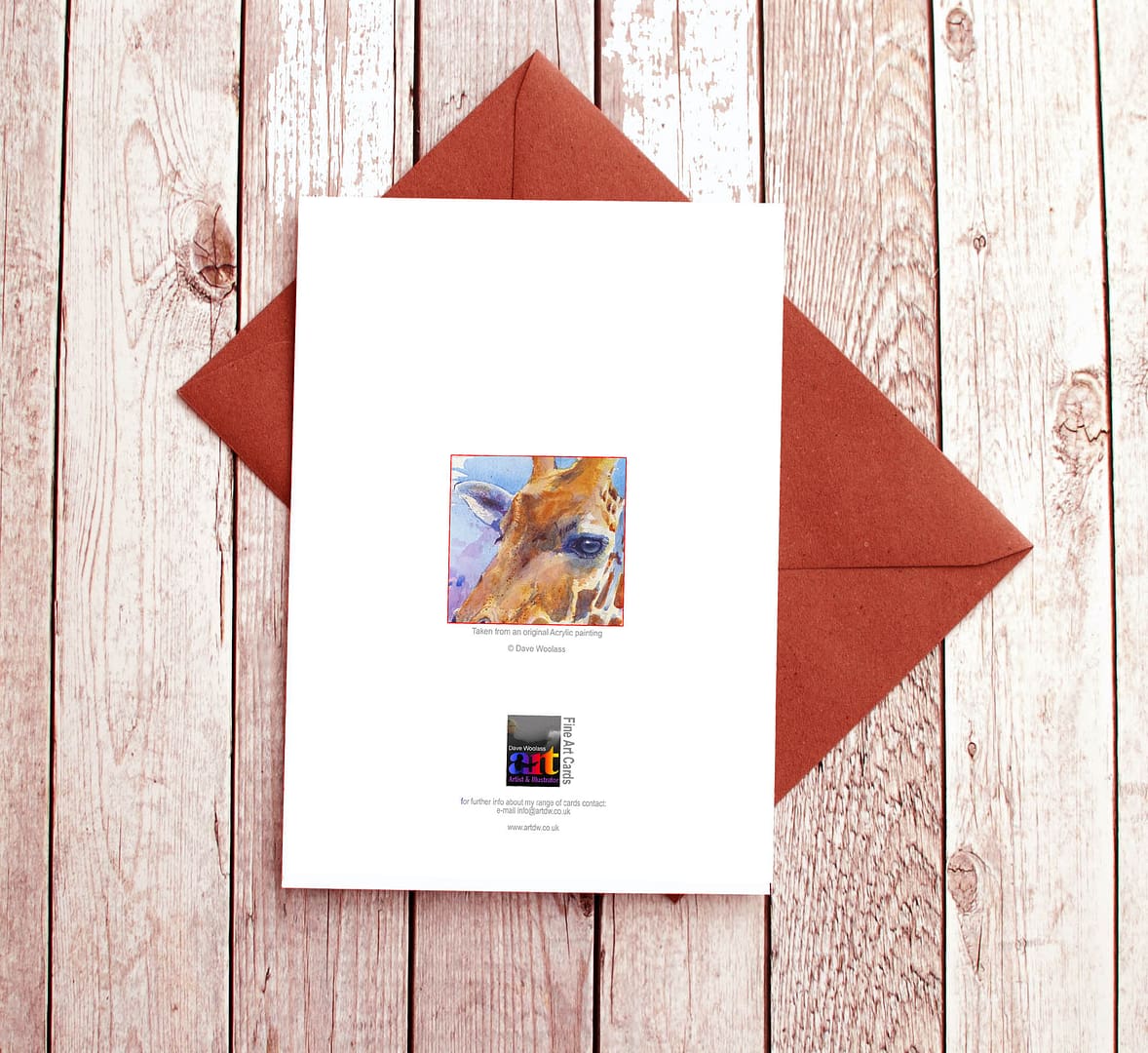 Giraffe Fine Art Card - Image 3