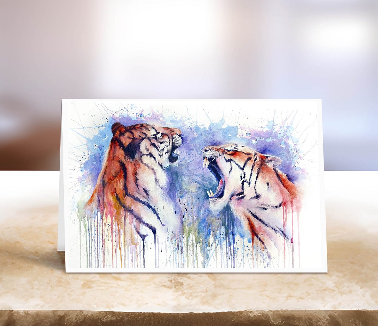 Tigers Roar Fine Art Card - Image 3