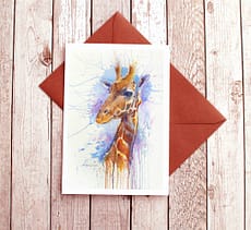 Giraffe Fine Art Card